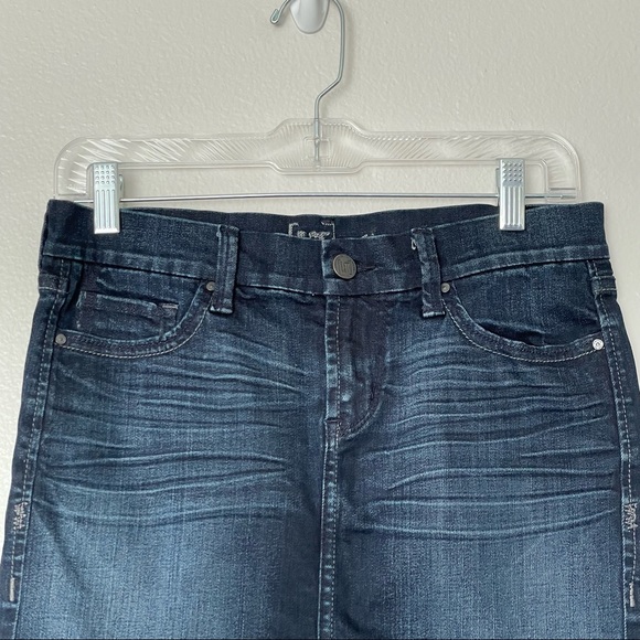 !It Denim Dark Blue Jean Denim Mini Skirt Size 26 - Picture 3 of 11